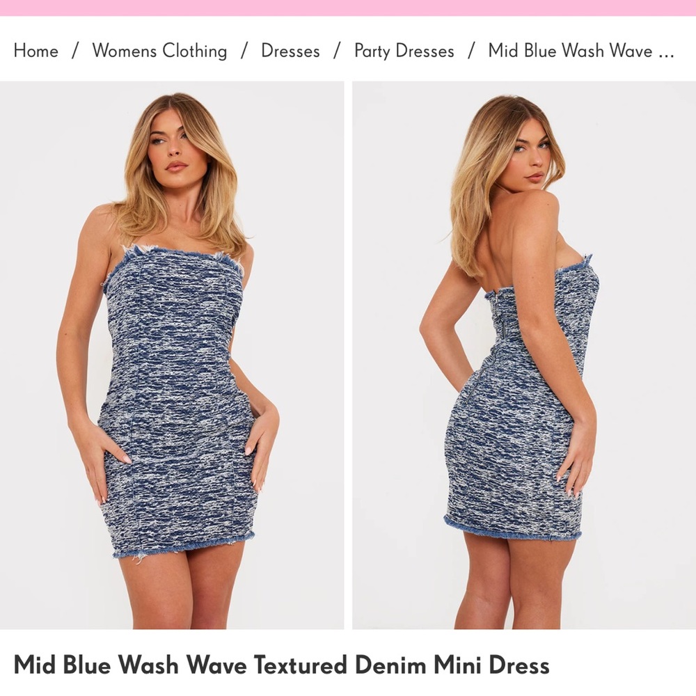 Pretty Little Thing Denim Mini Dress